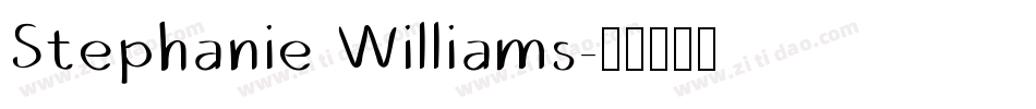 Stephanie Williams字体转换